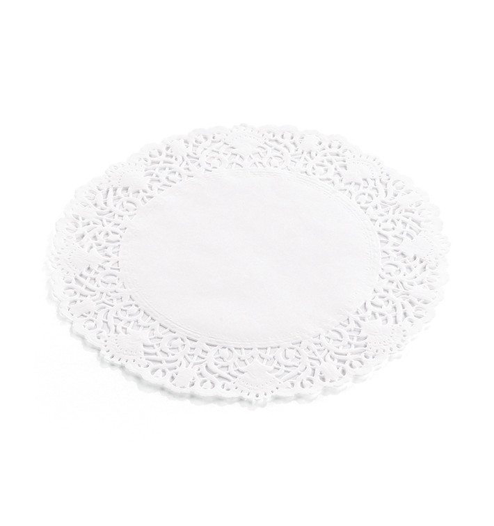 Paper Lace Doilie "Litos" White Ø12cm (250 Units)  