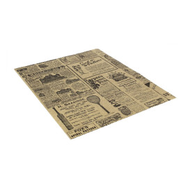 Paper Food Wrap Grease-Proof "Times" Kraft 31x31cm (1000 Units) 