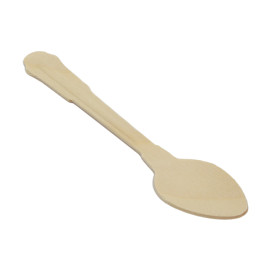 Wooden Teaspoon Coffee 12cm (1000 Units)