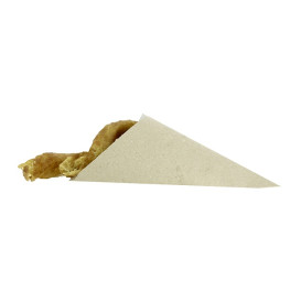 Paper Food Cone Natural 24cm 100g (200 Units)