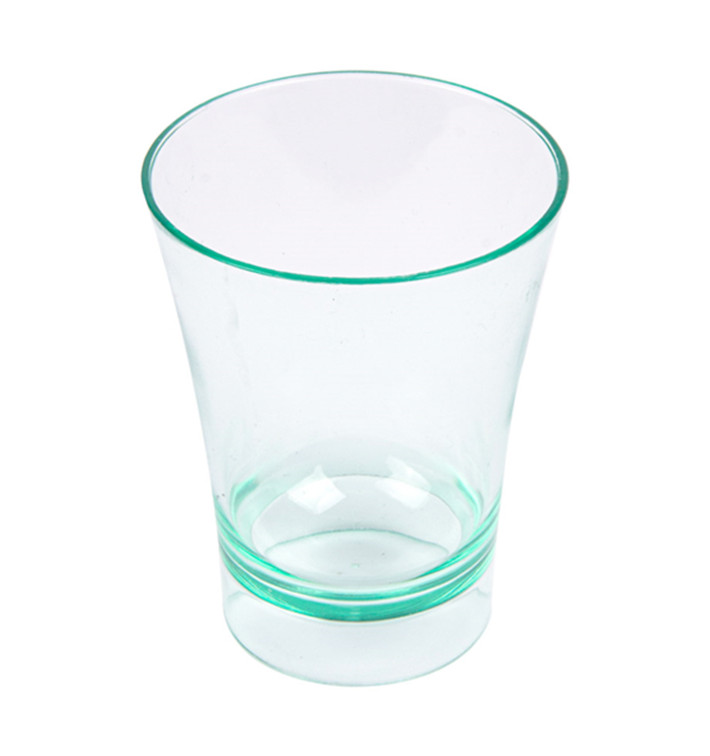 Plastic Tasting Cup PS Water Green 5x6,5cm (12 Uts)