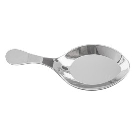 Plastic Sauce Mini Spoon PS Silver 10 cm (50 Units) 