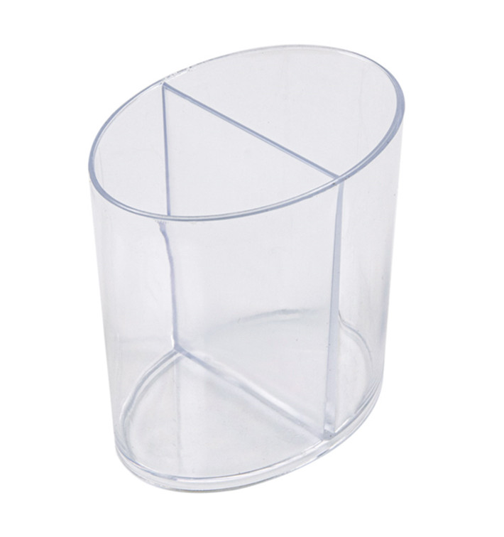 Plastic Tasting Cup PS 2 Compartments Clear 60ml (100 Units)  