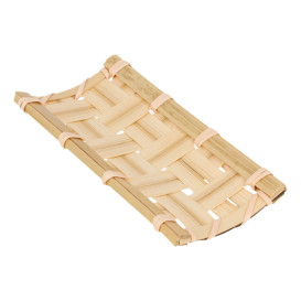 Bamboo Tray "Trenzado" 10,5x5cm (24 Units) 