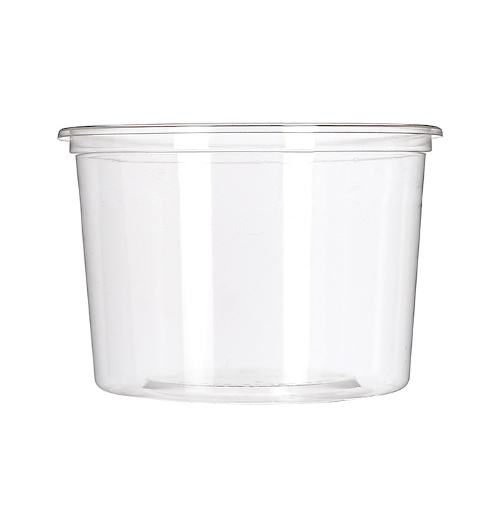 Tub Deli Container PLA Clear Compostable 480ml (600 Units) 