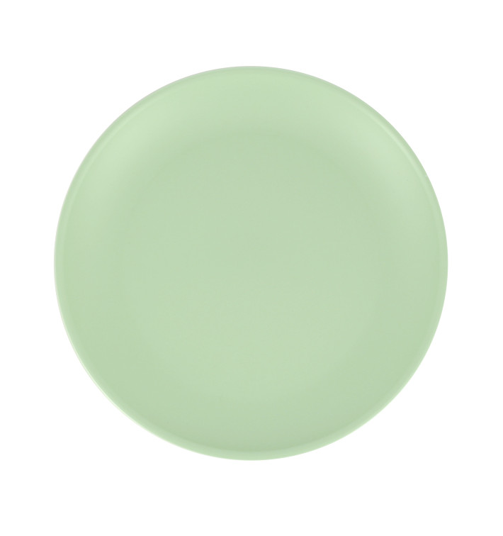 Reusable Plate Durable PP Mineral Green Ø23,5cm (6 Units)