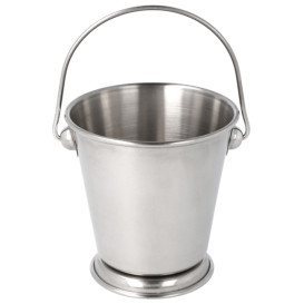 Serving Bucket Steel Ø12x12cm (1 Unit) 