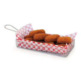 Serving Mini Fryer Container Steel 22x10x6cm (1 Unit) 