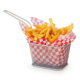 Serving Mini Fryer Container Steel 10x10x7,5cm (1 Unit) 