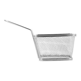 Serving Mini Fryer Container Steel 10x10x7,5cm (1 Unit) 