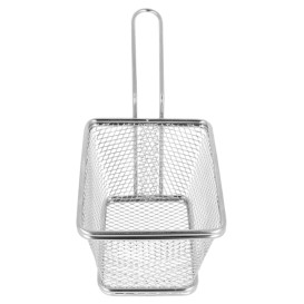 Serving Mini Fryer Container Steel 10x10x7,5cm (1 Unit) 