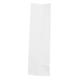 Paper Bag without Handle Kraft White 60g/m² 18+11x34cm (25 Units) 