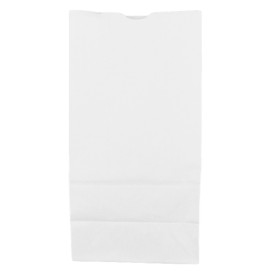 Paper Bag without Handle Kraft White 60g/m² 18+11x34cm (500 Units)