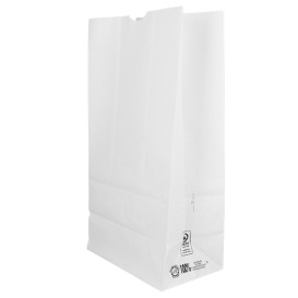 White paper discount bags no handles