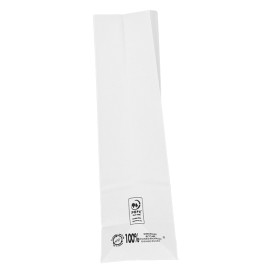 Paper Bag without Handle Kraft White 50g/m² 12+8x24cm (1 Unit)