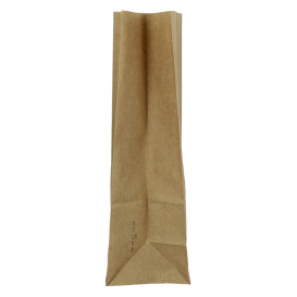 Paper Bag without Handle Kraft Brown 45g/m² 15+9x28cm (25 Units) 