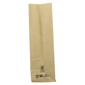 Paper Bag without Handle Kraft 60g/m² 18+11x34cm (500 Units)