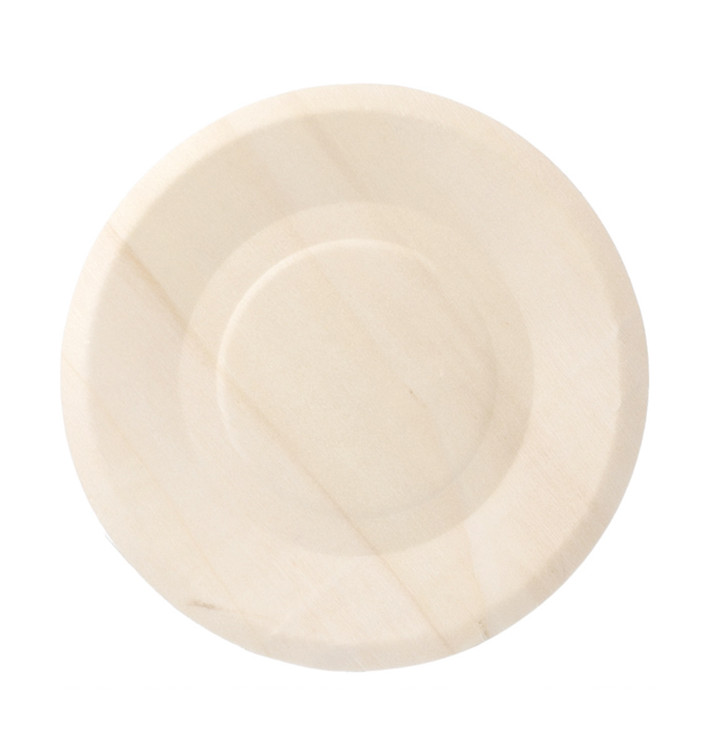 Wooden Plate Round Shape 15,5cm (50 Units) 