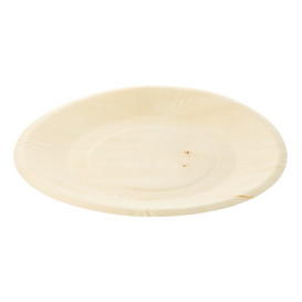 Wooden Plate Round Shape 21,5cm (50 Units) 