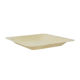 Wooden Plate Square Shape 14x14cm (50 Units) 