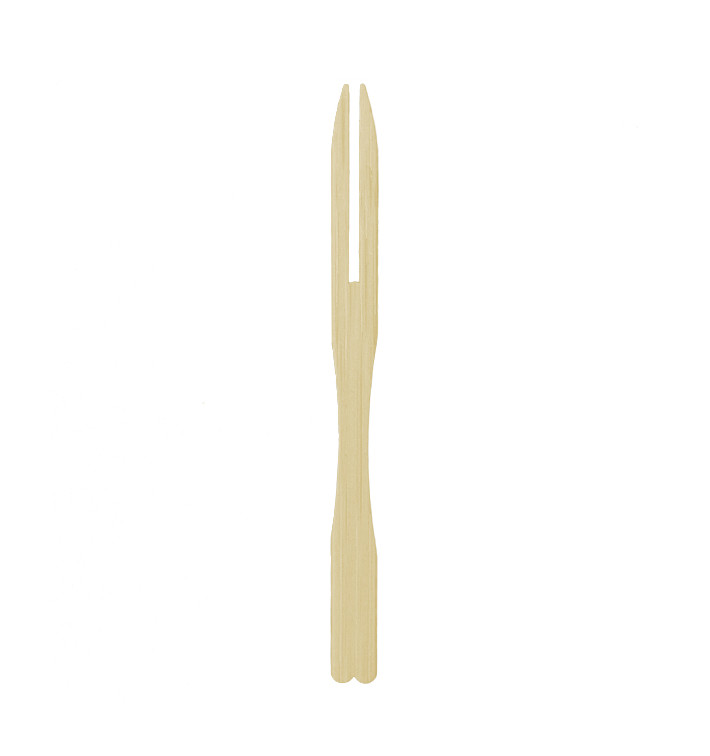 Bamboo Tasting Mini Fork 9cm (200 Units)  