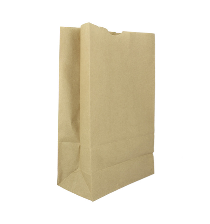 Paper Bag without Handle Kraft 60g/m² 18+11x34cm (500 Units)