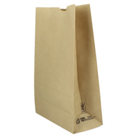 Paper Bag without Handle Kraft 60g/m² 18+11x34cm (500 Units)