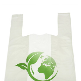 Plastic T-Shirt Bag Bio Home Compost 55x60cm (500 Units)