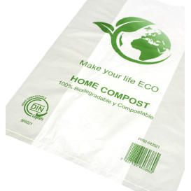 Plastic T-Shirt Bag Bio Home Compost 30x40cm (100 Units) 