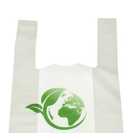 Plastic T-Shirt Bag Bio Home Compost 30x40cm (100 Units) 