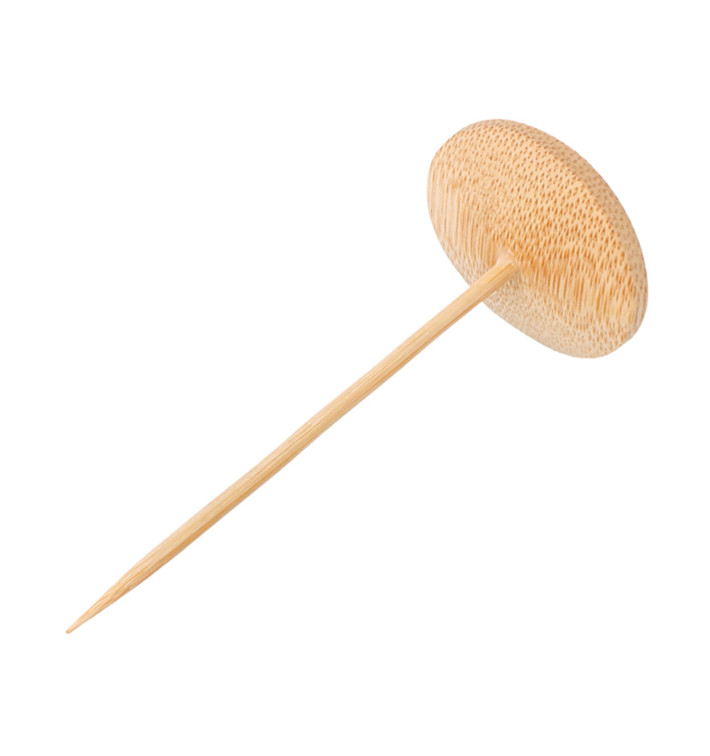 Bamboo Food Pick "Platillo" Design 10cm (1200 Units)