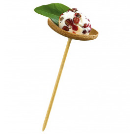 Bamboo Food Pick "Platillo" Design 10cm (1200 Units)