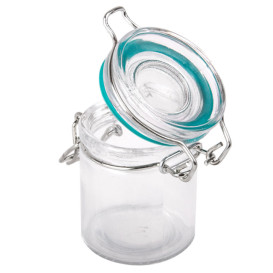 Glass Storage Jar Airtight 45 ml Ø4,5x6cm (24 Units) 