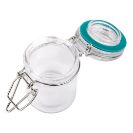 Glass Storage Jar Airtight 45 ml Ø4,5x6cm (24 Units) 