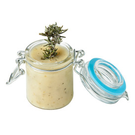 Glass Storage Jar Airtight 45 ml Ø4,5x6cm (24 Units) 