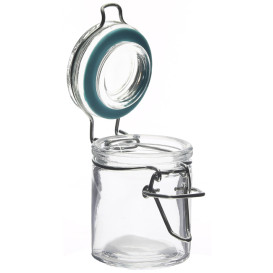 Glass Storage Jar Airtight 45 ml Ø4,5x6cm (24 Units) 