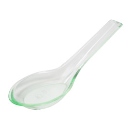 Plastic Tasting Spoon PS White 12 cm (100 Units)  