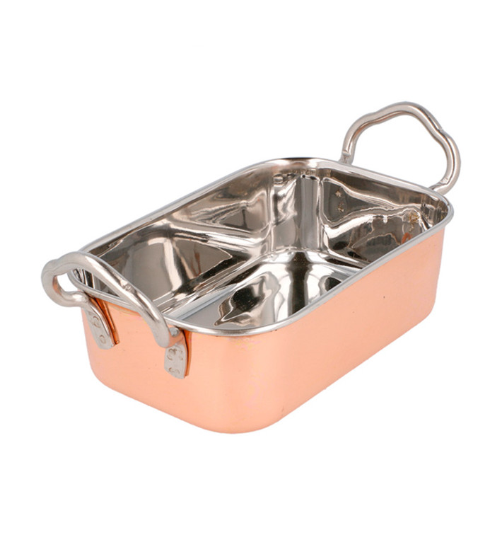 Serving Bucket Steel Copper 14,5x9,5cm (6 Units)