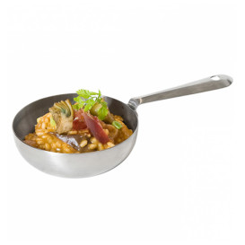 Serving Mini Fry Pan Steel Ø10x3cm (12 Units)