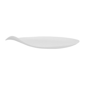 Sugarcane Plate Biodegradable White "Maru" M (50 Units)