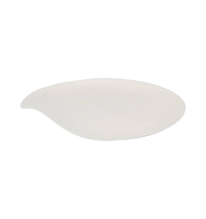 Sugarcane Plate Biodegradable White "Maru" S (400 Units)