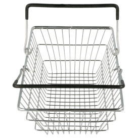 Serving Mini Shopping Basket Containers Steel 18,5x13,5x9cm (6 Units)