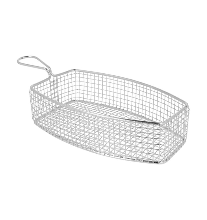 Serving Mini Fryer Container Steel 23x13x6cm (1 Unit) 