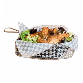 Serving Mini Fryer Container Steel 23x13x6cm (1 Unit) 