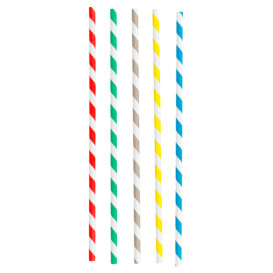 Paper Straw Flexible Pack Ø0,6cm 23cm (6000 Units)