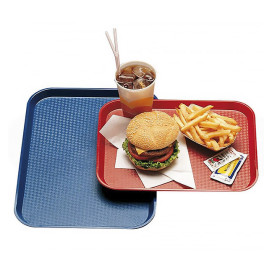 Plastic Tray Fast Food Red 27,5x35,5cm (24 Units)