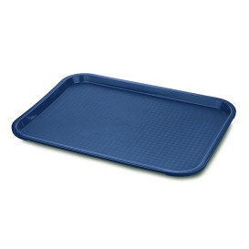 Plastic Tray Fast Food Blue 27,5x35,5cm (24 Units)