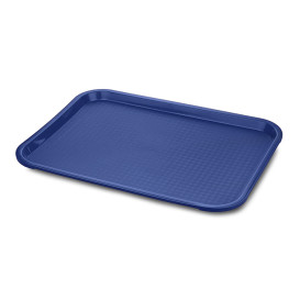 Plastic Tray Fast Food Blue 35,5x45,3cm (1 Unit) 