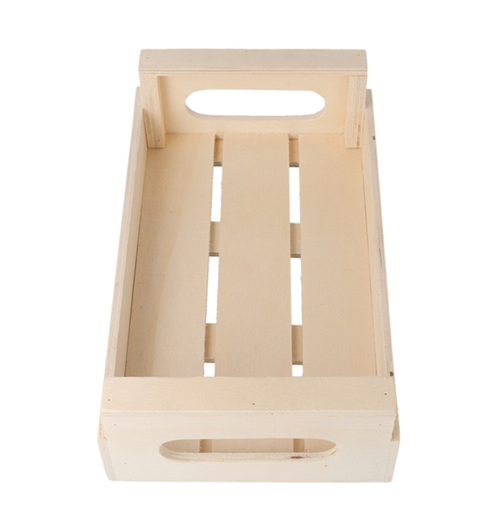 Wooden Display Box with Handle 20,5x12,5x6,5cm (1 Unit) 