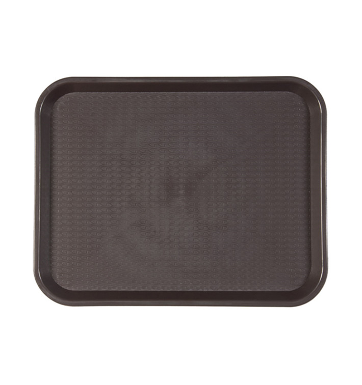 Plastic Tray Fast Food Chocolate 27,5x35,5cm (1 Unit) 